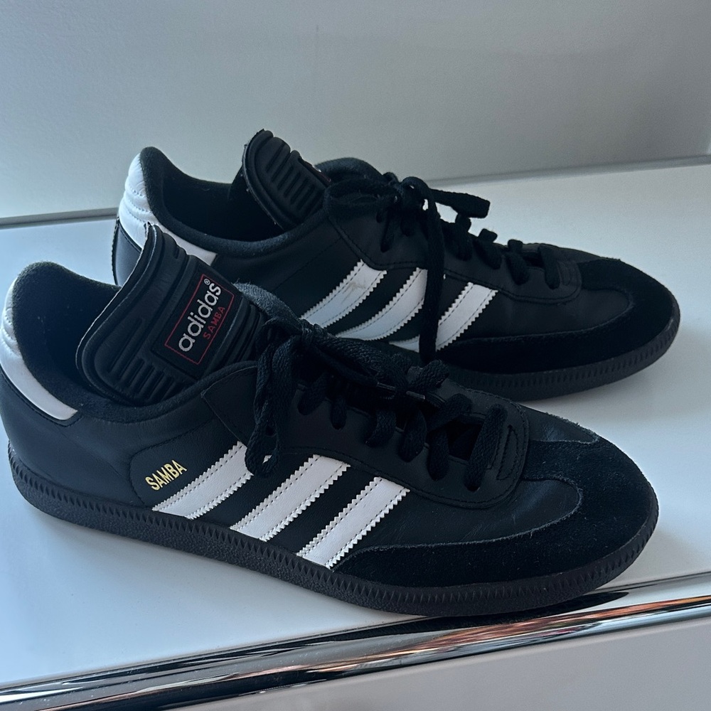 Adidas Samba Black Sneakers with White Stripes